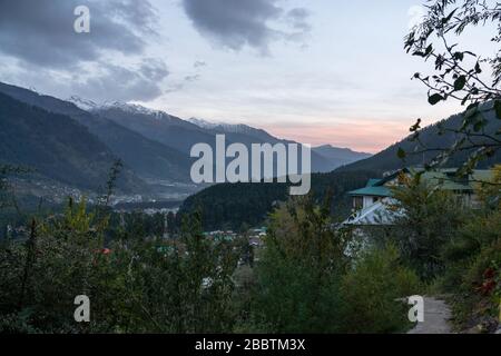 Manali Himalaya paysages au col Rohtang dans le nord de l'Inde Banque D'Images