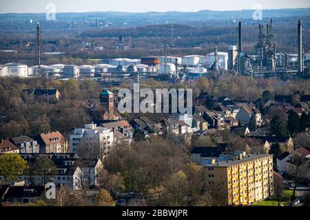 Raffinerie de Ruhr OEL GmbH à Gelsenkirchen Horst, située dans le district de Horst. Gelsenkirchen, NRW, Allemagne, Banque D'Images