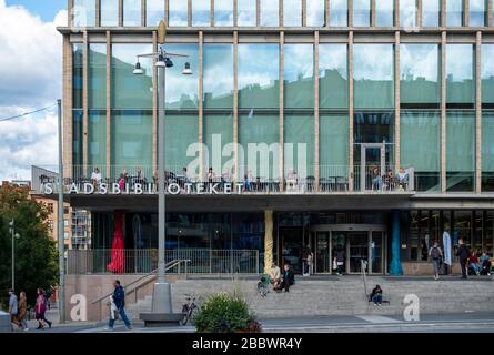 Bibliothèque de la ville de Göteborg - Stadsbiblioteket Göteborg à Göteborg, Suède, Europe Banque D'Images