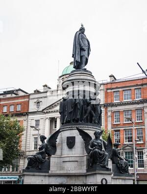 Monument O'Connell Dublin, Irlande Banque D'Images