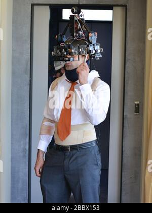 12 mars 2017, Brentwood, Californie, États-Unis: Photos de production d'Andrew Bowen pour VR Game Experience The Rogue Initiative Project: Agent Emerson - jour 3 (image de crédit: © Billy Bennight/ZUMA Wire) Banque D'Images