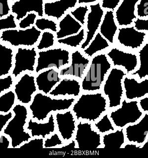 Motif animal sans coutures. Texture Giraffe. Mammifères fourrure. Imprimer la peau. Camouflage Predator. Arrière-plan imprimable. Illustration vectorielle. Illustration de Vecteur