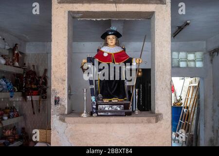 Afro-cubain Santería religion idol, Matanzas, Cuba Banque D'Images