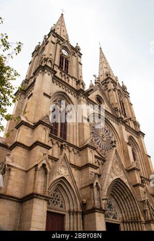 Cathédrale du Sacré-cœur de Shishi à Guangzhou Banque D'Images
