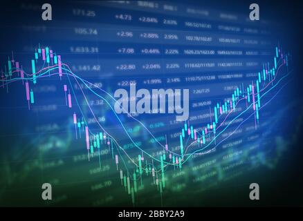 concept graphique économique incluant courbe et flèches Banque D'Images