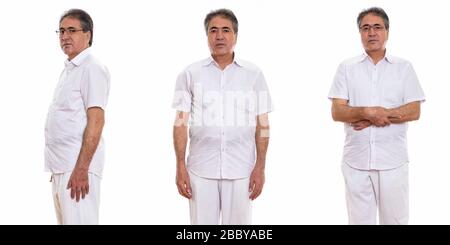 Collage de l'homme persan supérieur avec les bras croisés Banque D'Images