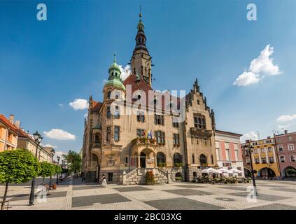 Ratusz (Hôtel de ville), style de la renaissance, à Jawor, Basse-Silésie, Pologne Banque D'Images