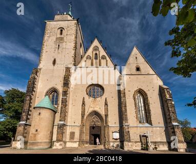 Église Saint-Martin, 14ème-15ème siècle, style gothique, catholique romaine, à Jawor, Basse-Silésie, Pologne Banque D'Images