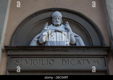 Image du stock de Bergame dans la région de Lombardie en Italie près de Milan prise avant l'éclosion de Coronavirus. Banque D'Images