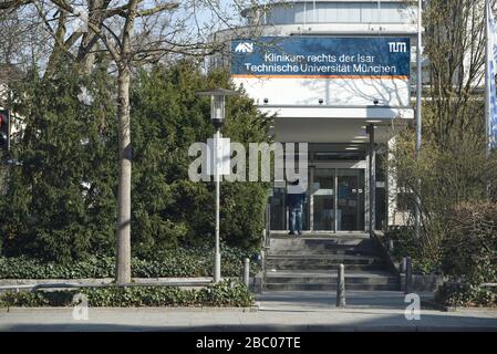 Klinikum rechts der Isar de l'Université technique de Munich (TUM), admis au moment de l'épidémie de corona. [traduction automatique] Banque D'Images