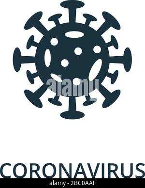 Icône coronavirus. Elément de ligne simple symbole Coronavirus pour les modèles, la conception Web et les infographies Illustration de Vecteur