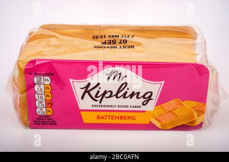 Mr Kipling Battenberg cake Banque D'Images