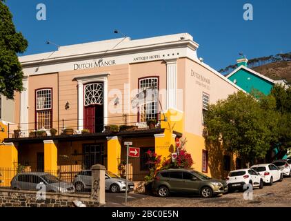 Afrique du Sud, le Cap, Buitengracht Street, le Dutch Manor Antique Hotel à la limite du quartier de Bo Kaap Banque D'Images