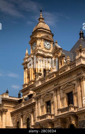 Afrique du Sud, Cap, Darling Street, Hôtel de Ville, façade et tour de l'horloge Banque D'Images