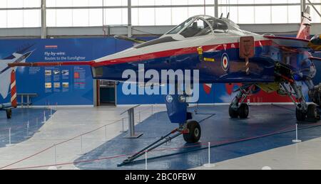 Sepecat Jaguar ACT, XX675, au RAF Cosford Museum Banque D'Images