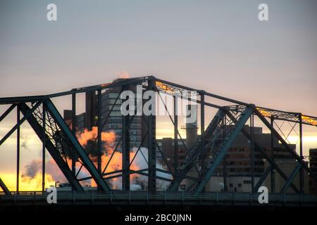 pont d'alexandrie entre l'ontario et le québec Banque D'Images