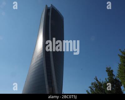 Tour Liberskind, CityLife distrait, Milan, Lombardie, Italie, Europe Banque D'Images
