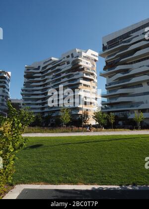 Du district CityLife, Milan, Lombardie, Italie, Europe Banque D'Images