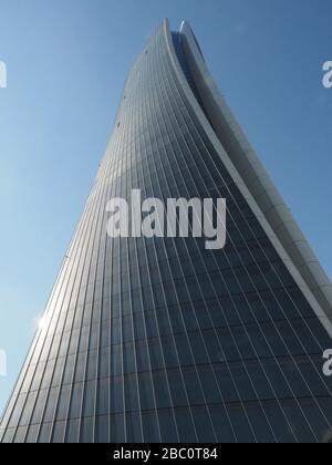 Tour Liberskind, CityLife distrait, Milan, Lombardie, Italie, Europe Banque D'Images