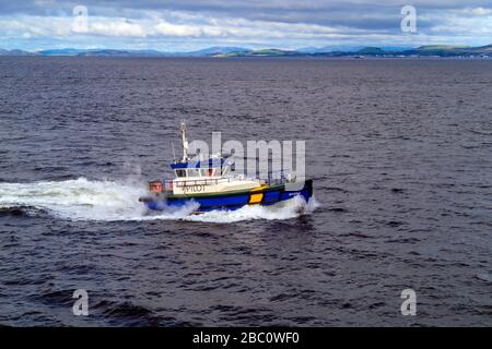 Bateau pilote ABP Scotia, Firth de Clyde, Écosse Banque D'Images