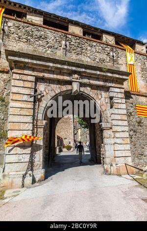 VILLEFRANCHE DE CONFLENT ET FORT LIBERIA, (66) PYRÉNÉES-ORIENTALES, LANGUEDOC-ROUSSILLON, OCCITANIE Banque D'Images