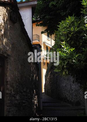 Centre historique, village de Perledo, côte est du lac de Côme, Lombardie, Italie, Europe Banque D'Images