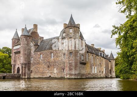 CHÂTEAU DE TRECESSON, CAMPENEAC (35), BRETAGNE, FRANCE Banque D'Images