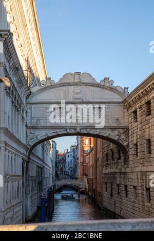 L'Italie, Venise, Pont des Soupirs Banque D'Images