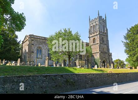 L'église St Mary à Bruton, Somerset, Angleterre, Royaume-Uni Banque D'Images
