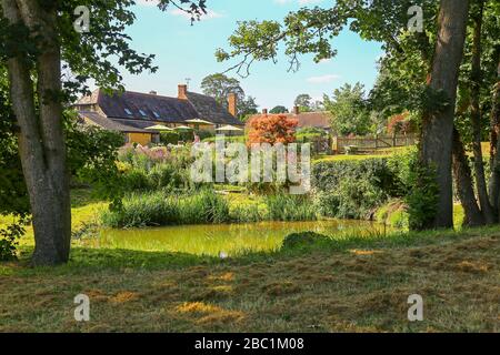 Cole Manor, une maison de campagne anglaise qui était autrefois un café extérieur, Cole, Somerset, Angleterre, Royaume-Uni Banque D'Images