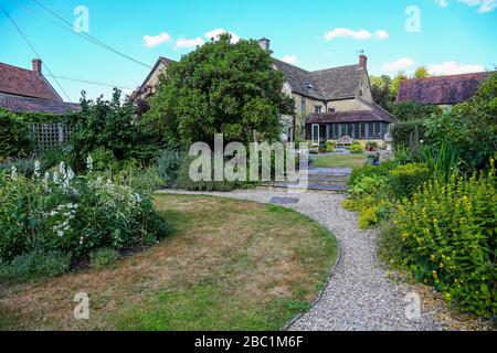 Cole Manor, une maison de campagne anglaise qui était autrefois un café extérieur, Cole, Somerset, Angleterre, Royaume-Uni Banque D'Images