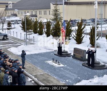 Grand souvenir du séisme au Japon de l'est au NAF Misawa Banque D'Images