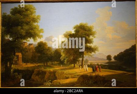 Paysage grec par Jean-Victor Bertin, 1812, huile sur toile Banque D'Images