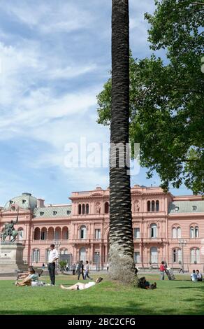 Casa Rosada, maison du président argentin, Plaza de Mayo, Buenos Aires Argentine Banque D'Images