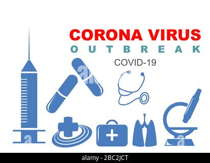 Arrêter la maladie de Coronavirus 2020. Covid-19 support visuel nCov. Quarantaine. Monde verrouillé. Garder la distance sociale. Restez à la maison travailler à la maison aujourd'hui Banque D'Images