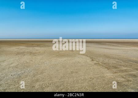 Plage sans fin à Sankt Peter Ording Banque D'Images