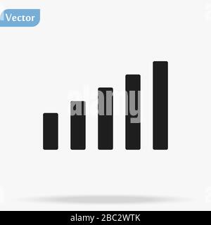 Icône Web du symbole de réglage du volume. Icône Volum. Vecteur de signe de niveau sonore élevé et faible. Panneau de contrôle de l'alimentation, balance audio Illustration de Vecteur
