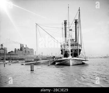 Mississippi River Packet, la Nouvelle-Orléans, Louisiane, États-Unis, Detroit Publishing Company, début des années 1900 Banque D'Images