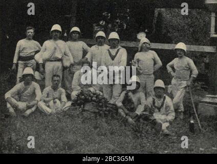 Gardien des Archives, Fautaua, par Clement Lindley Wragge. Banque D'Images