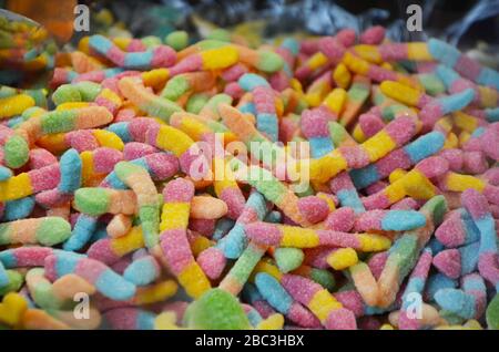 vues rapprochantes des bonbons artisanaux Banque D'Images