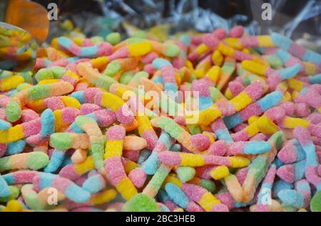 vues rapprochantes des bonbons artisanaux Banque D'Images