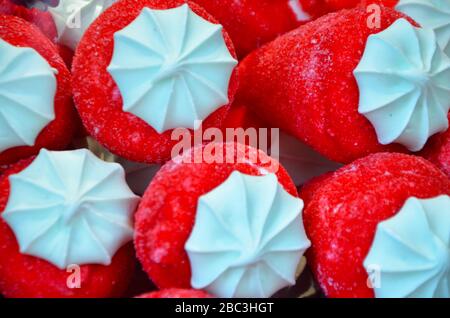 vues rapprochantes des bonbons artisanaux Banque D'Images