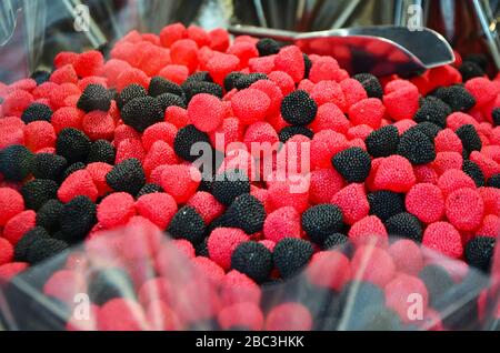vues rapprochantes des bonbons artisanaux Banque D'Images