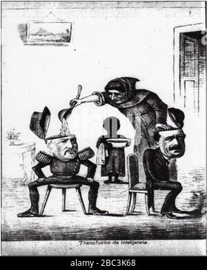 Guerra del pacífico 1879-1884 Caricatura 75. Banque D'Images