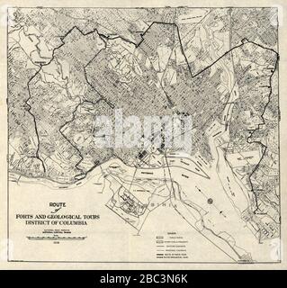 Guides pour la visite des défenses historiques de la guerre civile, Washington D.C. Banque D'Images