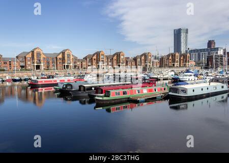 Coburg Dock et Mariners Wharf appartements, Liverpool Banque D'Images