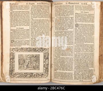 Gustav II Adolfs bibel 1618 - 2 Rois 10-12. Banque D'Images