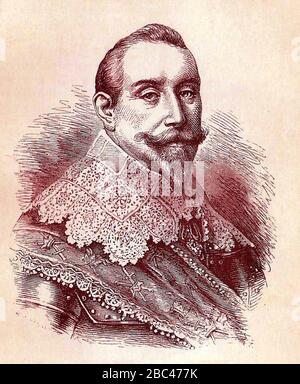 Gustav II Adolph de Suède c 1860. Banque D'Images