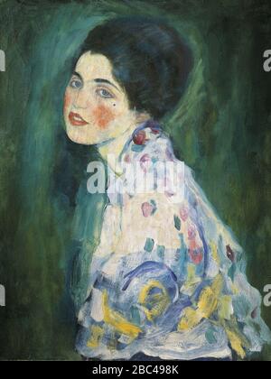 Gustav-Klimt, Portrait d'une Dame, 1917, Galleria d'Arte Moderna Ricci Oddi. Banque D'Images