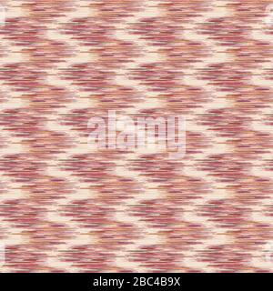 Couleur des épices marl ikat big texture arrière-plan. Tissu en similimaille avec bande verticale à motif taches. Motif vectoriel abstrait transparent Illustration de Vecteur